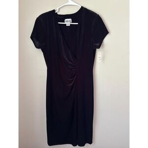 Robbie Bee Women's Velvet Midi Dress Vintage New with Tags Size 12